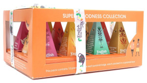 ENGLISH TEA SHOP ORGANIC Kolekcja herbatek owocowo-ziołowych Bio piramidki (Super goodness 6 smaókw) (12x2g) - Studio Zielarskie