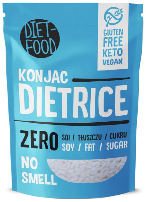 DIET-FOOD Makaron (konjac w kształcie kulek) bezglutenowy 270g (200g) - Studio Zielarskie