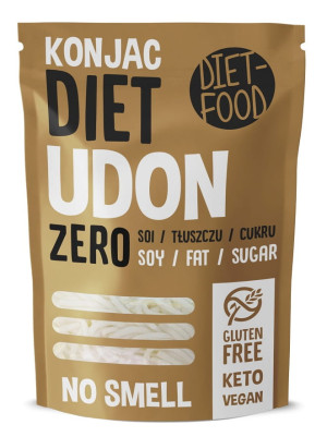 DIET-FOOD Makaron (konjac) Udon bezglutenowy 270g (200g) - Studio Zielarskie