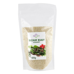 SOUL FARM Sezam biały łuskany 500g - Studio Zielarskie