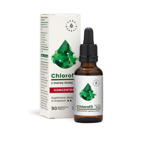 AURA HERBALS Chlorofil z Morwy białej Koncentrat 30ml - Studio Zielarskie