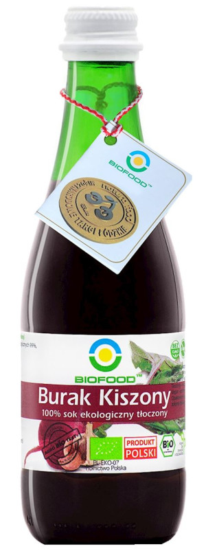 BIO FOOD Sok z buraka kiszonego NFC bezglutenowy Bio 300ml - Studio Zielarskie