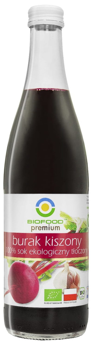 BIO FOOD Sok z buraka kiszonego NFC bezglutenowy Bio 500ml - Studio Zielarskie