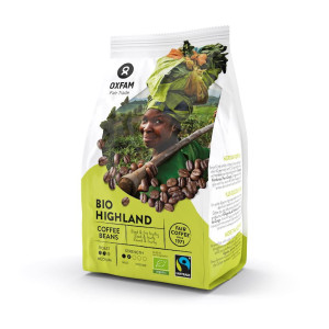 OXFAM Kawa ziarnista arabica/robusta fair trade Bio 250 g - Studio Zielarskie