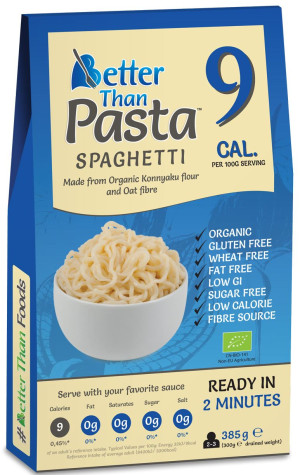 BETTER THAN FOODS Makaron (konjac) spaghetti bezglutenowy Bio 385g - Studio Zielarskie