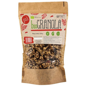 PAPAGRIN Granola z goji bez cukru bezglutenowa Bio 320g - Studio Zielarskie
