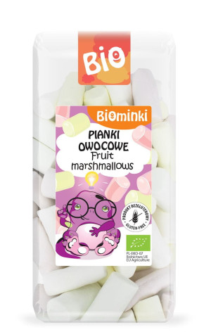 BIOMINKI Pianki owocowe bezglutenowe Bio 100g - Studio Zielarskie