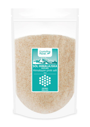 CRYSTALLINE PLANET Sól himalajska różowa drobno mielona 1kg - Studio Zielarskie