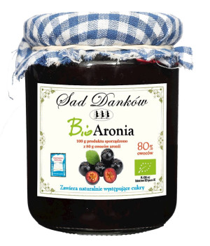 SAD DANKÓW Aronia 80% Bio 260g - Studio Zielarskie