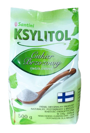 SANTINI Ksylitol fiński 500g (torebka) - Studio Zielarskie