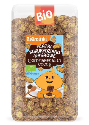 BIOMINKI Płatki kukurydziano-kakaowe BIO 300g - Studio Zielarskie