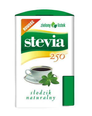 ZIELONY LISTEK Stevia pastylki w dozowniku (250 szt.) - Studio Zielarskie