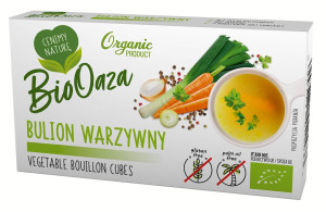 BIOOAZA Bulion - kostki warzywne bez dodatku cukrów bezglutenowe BIO (6x11 g) 66g - Studio Zielarskie