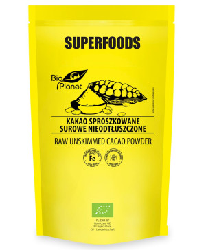 BIO PLANET Kakao sproszkowane surowe nieodtłuszczone Bio 150g - Studio Zielarskie