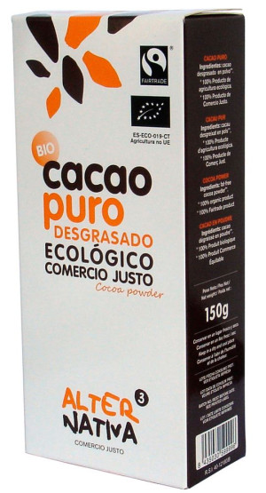 ALTERNATIVA Kakao w proszku fair trade bezglutenowe Bio 150g - Studio Zielarskie