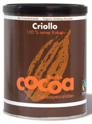 BECKS COCOA Kakao criollo w proszku fair trade bezglutenowe Bio 250g - Studio Zielarskie