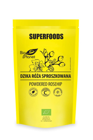 BIO PLANET Dzika róża sproszkowana BIO 150g - Studio Zielarskie