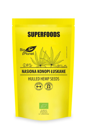 BIO PLANET Nasiona konopi siewnych łuskane BIO 200g - Studio Zielarskie