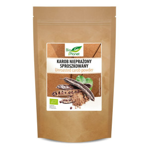 BIO PLANET Karob nieprażony sproszkowany BIO 200g - Studio Zielarskie