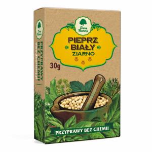 DARY NATURY Pieprz Biały ziarnisty 30g - Studio Zielarskie