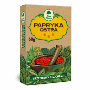 DARY NATURY Papryka czerwona ostra 60g - Studio Zielarskie