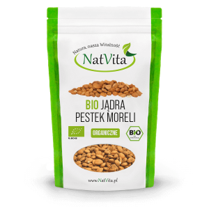 NATVITA Pestki moreli BIO 160g - Studio Zielarskie