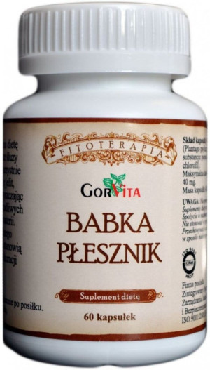 GORVITA Babka płesznik 60 kapsułek - Studio Zielarskie