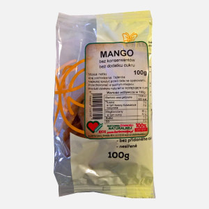 BJOS Mango suszone bez cukru 100g - Studio Zielarskie