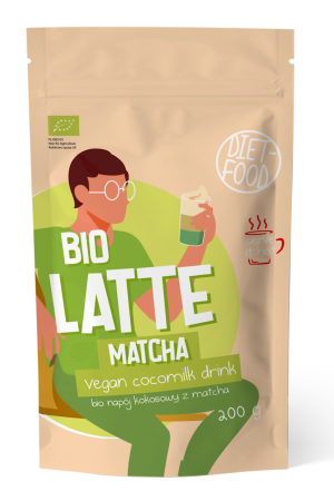 Diet Food Napój kokosowy z matchą BIO 200g - Studio Zielarskie