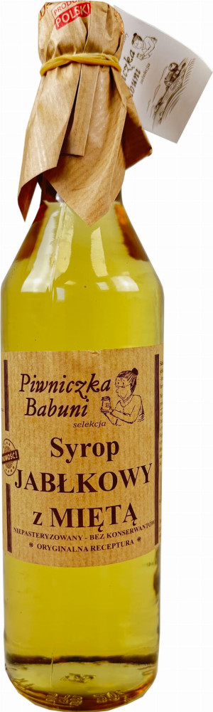 PIWNICZKA BABUNI Syrop Jabłko-mięta 500 ml - Studio Zielarskie