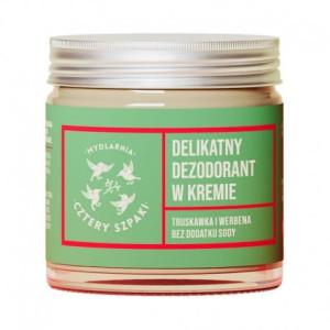 Mydlarnia Cztery Szpaki Dezodorant w kremie truskawka werbena 60ml - Studio Zielarskie