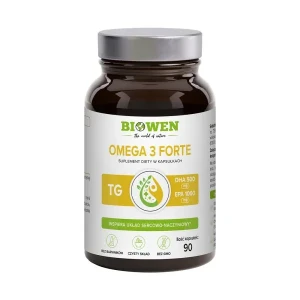 Biowen Omega 3 Forte 1000 mg EPA 500 mg DHA 90 kapsułek - Studio Zielarskie