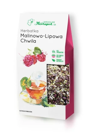 Herbapol Wrocław Herbatka Malinowo-lipowa chwila 80g - Studio Zielarskie