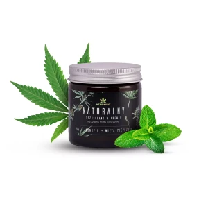 HEMP KING Naturalny dezodorant w kremie z miętą pieprzową 65g - Studio Zielarskie