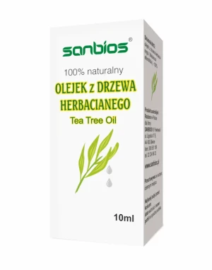 SANBIOS Olejek z drzewa herbacianego 10ml - Studio Zielarskie