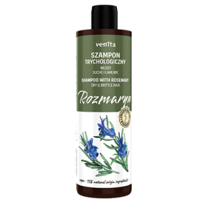 VENITA Trychologiczny szampon do włosów suchych i łamliwych z rozmarynem 300ml - Studio Zielarskie