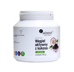 ALINESS Węgiel aktywny z kokosa 200g - Studio Zielarskie