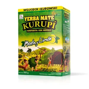 JB Yerba Mate Kurupi Limon&Menta 500g - Studio Zielarskie