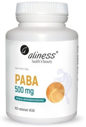 ALINESS PABA 500 mg 100 tabletek - Studio Zielarskie