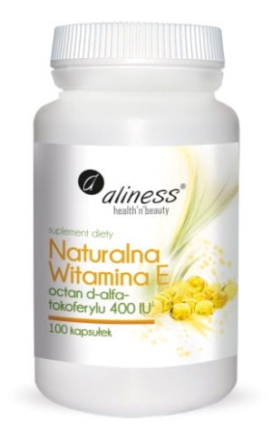ALINESS Naturalna Witamina E 400IU 100 kapsułek - Studio Zielarskie
