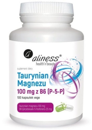 ALINESS Taurynian magnezu 100mg 100 kapsułek - Studio Zielarskie