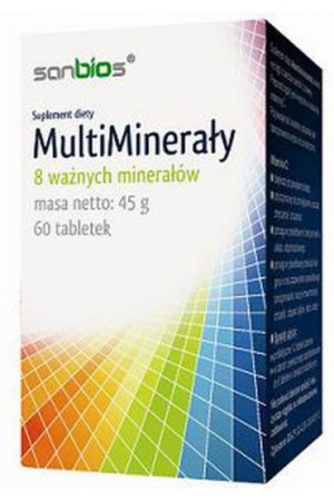 SANBIOS Multiminerały 60 tabletek - Studio Zielarskie