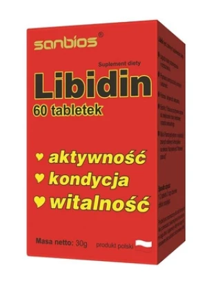 SANBIOS Libidin 500mcg 60 tabletek - Studio Zielarskie