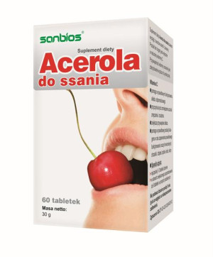 SANBIOS Acerola do ssania 60 tabletek - Studio Zielarskie