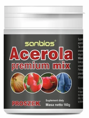 SANBIOS Acerola Premium mix proszek 160g - Studio Zielarskie