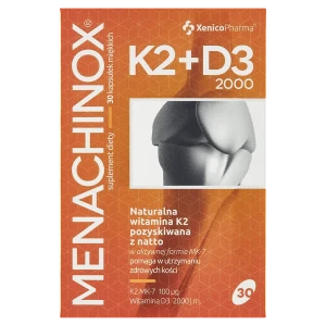 Xenico Menachinox K2 + D3 2000 30 kapsułek - Studio Zielarskie