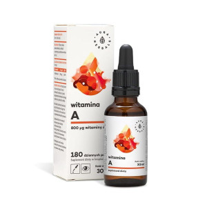 AURA HERBALS Witamina A krople 30ml - Studio Zielarskie