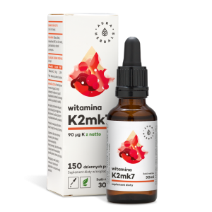 AURA HERBALS Witamina K2 MK7 płyn 30 ml - Studio Zielarskie