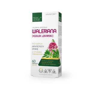 MEDICA HERBS Waleriana kozłek lekarski 60 kapsułek - Studio Zielarskie