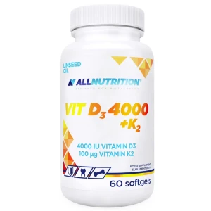 Allnutrition Vit D3 4000 + K2 60 kapsułek - Studio Zielarskie